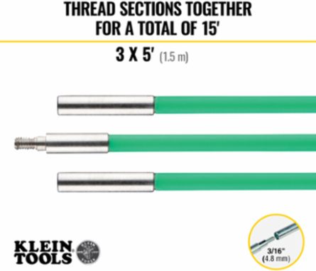 Hi-Flex Glow Rod, 15-Foot, Fiberglass, 5/32 Inch Diameter, Glow Feature