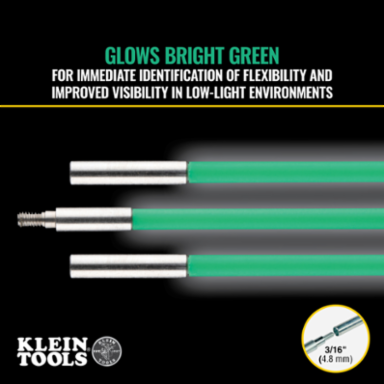 Hi-Flex Glow Rod, 15-Foot, Fiberglass, 5/32 Inch Diameter, Glow Feature