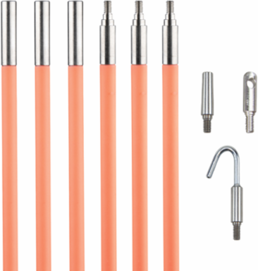 Lo-Flex Glow Rod 30-Foot, 1/4 Inch Diameter, Fiberglass, Includes Hook & Illuminated Tip