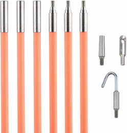 Lo-Flex Glow Rod 30-Foot, 1/4 Inch Diameter, Fiberglass, Includes Hook & Illuminated Tip