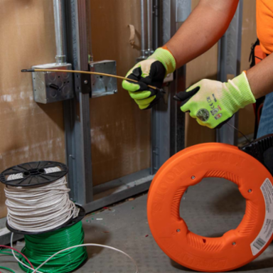 13 Inch Flexible Fish Tape Leader, 3/16 Inch Diameter, 500 lb Capacity