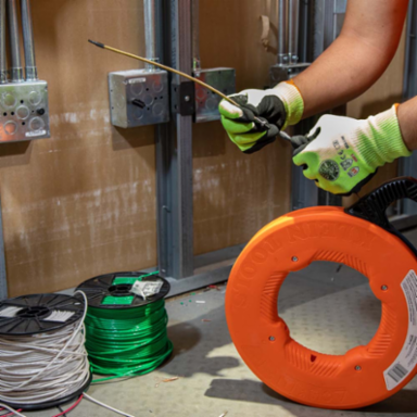13 Inch Flexible Fish Tape Leader, 3/16 Inch Diameter, 500 lb Capacity