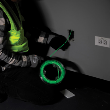 Glow-in-the-Dark Fish Tape 20 Foot x 0.153 Inch, Fiberglass, Removable Tip