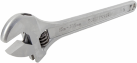 15-Inch Adjustable Wrench, Alloy Steel, Jaw Capacity 1.688 Inch, Chrome Finish