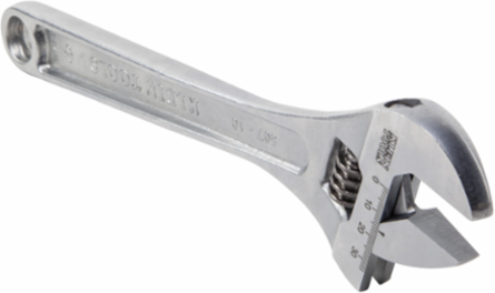 Extra Capacity Adjustable Wrench 10 Inch, Alloy Steel, Jaw Capacity 1-5/16 Inch