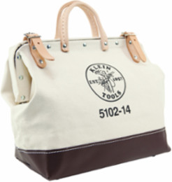 Heavy-Duty 14 Inch Canvas Tool Bag with Rivet Reinforcements