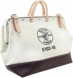 Heavy-Duty Canvas Tool Bag, 16 Inch, Rivet-Reinforced, 3 lb