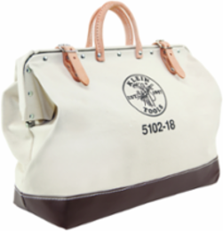 Heavy-Duty Canvas Tool Bag, 18 Inch, Moisture Resistant, Rivet-Reinforced, 2.75 lbs