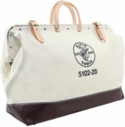 Heavy-Duty Canvas Tool Bag, 20 Inch, Moisture Resistant, 3 lbs