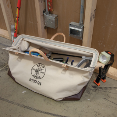 Canvas Tool Bag 24 Inch, Heavy-Duty No. 8 Canvas, Moisture Resistant