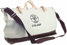 Deluxe Canvas Tool Bag, 24 Inch, 17 Pockets, Heavy-Duty, Moisture-Resistant