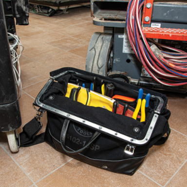 Deluxe Tool Bag, Black Canvas, 16-Inch, 13 Pockets, Moisture-Resistant