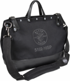 Deluxe Tool Bag, Black Canvas, 16-Inch, 13 Pockets, Moisture-Resistant