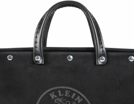 Deluxe Tool Bag 18 Inch, 13 Pockets, Heavy-Duty Canvas, Black