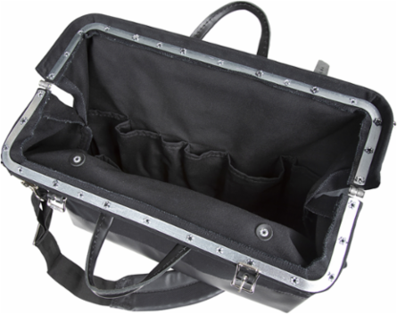 Deluxe Tool Bag 18 Inch, 13 Pockets, Heavy-Duty Canvas, Black
