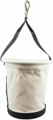 12 Inch Heavy-Duty Tapered-Wall Bucket, No. 4 Canvas, 1.95 lbs