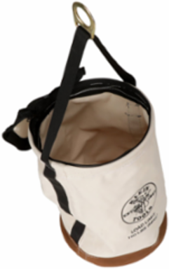 Canvas Bucket, 22-Inch Tall, Zipper Closure, Load Rated 150 lb