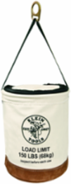 Canvas Bucket, 22-Inch Tall, Zipper Closure, Load Rated 150 lb