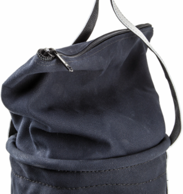 Flame-Resistant Canvas Bucket, 12 Inch Diameter, 100 lb Load Rated