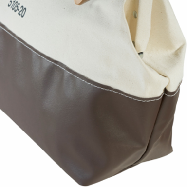 Heavy-Duty Canvas Tool Bag, 20 Inch, Moisture-Resistant Bottom, 3.5 lbs