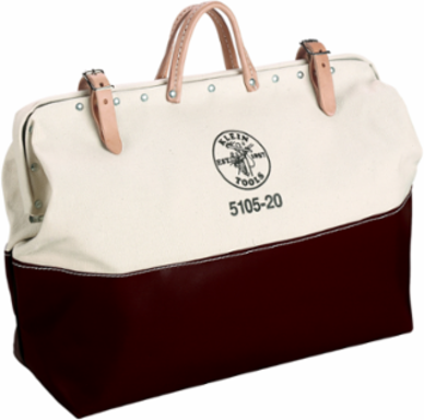Heavy-Duty Canvas Tool Bag, 20 Inch, Moisture-Resistant Bottom, 3.5 lbs