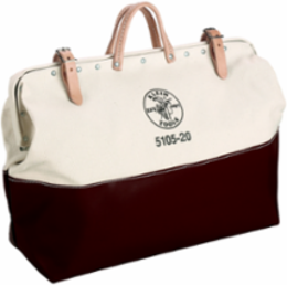 Heavy-Duty Canvas Tool Bag, 20 Inch, Moisture-Resistant Bottom, 3.5 lbs