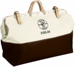 Heavy-Duty Canvas Tool Bag, 24 Inch, Moisture-Resistant Vinyl Bottom, 4 lbs