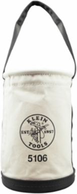 Straight-Wall Bucket 14 Inch No. 6 Canvas with Polypropylene Bottom