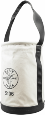 Straight-Wall Bucket 14 Inch No. 6 Canvas with Polypropylene Bottom