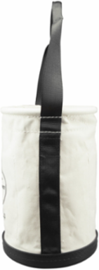 Straight-Wall Tool Bucket with 2 Inside Pockets, 14 Inch Height, 9 Inch Diameter, Canvas