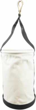 Heavy-Duty Straight Wall Bucket with Swivel Snap Hook, 14 Inch Height, 9 Inch Diameter