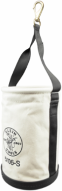 Heavy-Duty Straight Wall Bucket with Swivel Snap Hook, 14 Inch Height, 9 Inch Diameter