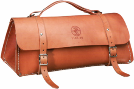 Deluxe Leather Tool Bag, 20 Inch, Extra-Heavy Leather, 5 lbs