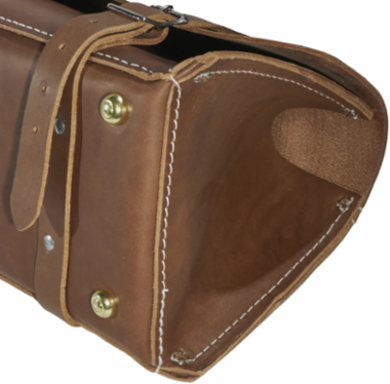 Deluxe Leather Tool Bag, 24 Inch, Weight 5 lbs, Brown Color