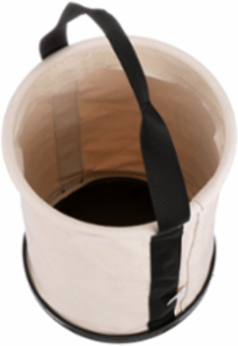 Heavy-Duty Canvas Bucket 12 Inch Diameter, 75 lb Load Rating