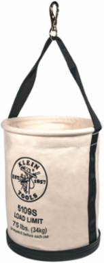 Canvas Bucket 12 Inch Diameter with Swivel Snap, Load Rating 75 lb