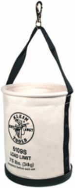Canvas Bucket 12 Inch Diameter with Swivel Snap, Load Rating 75 lb