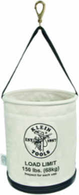 Heavy-Duty Canvas Bucket 12 Inch with 150 lb Load Rating & Drain Holes