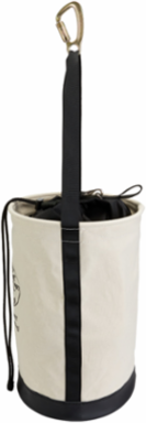 Heavy-Duty Canvas Bucket with Drawstring, 22 Inch, 100 lb Load Rating