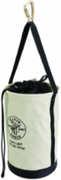 Heavy-Duty Canvas Bucket with Drawstring, 22 Inch, 100 lb Load Rating