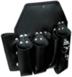 5 Pocket Leather Tool Pouch 10 Inch x 11 Inch, Durable with Belt Connection