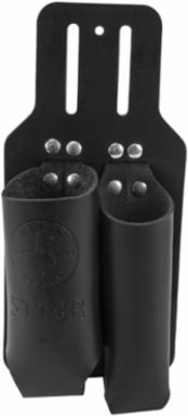 Leather Tool Holder for 7-9 Inch Pliers & 6-Foot Rule, Slotted Design