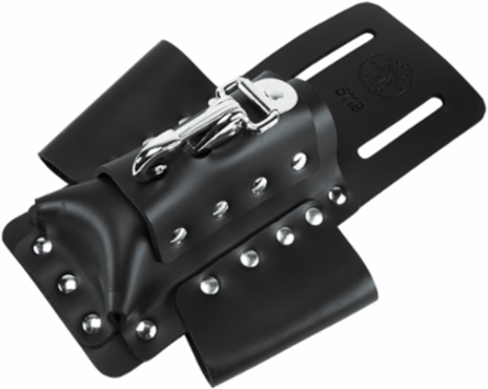 Leather Tool Pouch 4-Pocket 6-1/2 Inch x 8-1/2 Inch for Belts Up to 2 Inch