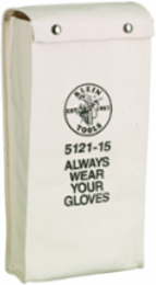 Heavy Duty Glove Bag, 15 Inch No. 4 Canvas with Expansion Gusset