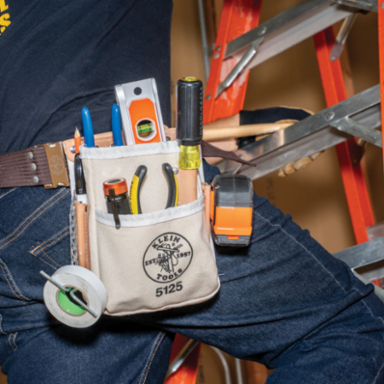 5-Pocket Canvas Tool Pouch, Fits Belts up to 2-1/4 Inch, Durable Construction