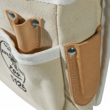 5-Pocket Canvas Tool Pouch, Fits Belts up to 2-1/4 Inch, Durable Construction