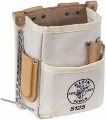 5-Pocket Canvas Tool Pouch, Fits Belts up to 2-1/4 Inch, Durable Construction