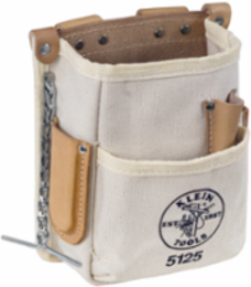 5-Pocket Canvas Tool Pouch, Fits Belts up to 2-1/4 Inch, Durable Construction