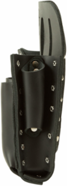 Leather Tool Pouch, 5-Pocket, 6 x 2 x 2 Inch, Fits Belts Up to 2 Inch