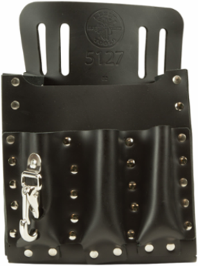 6-Pocket Leather Tool Pouch, Fits 2 Inch Belts, Durable Construction